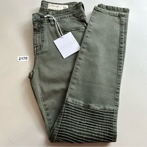 Pistola Army Green Skinny Jeans